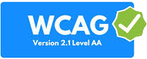 WCAG Logo and link to Accessibility information